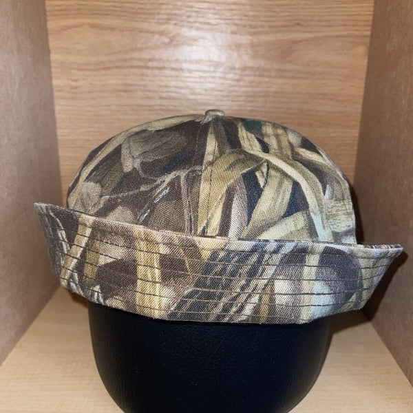 Vintage Cabela's Jones Hunting Bucket Hat Insulated Wetlands Camo Cap Size XXL