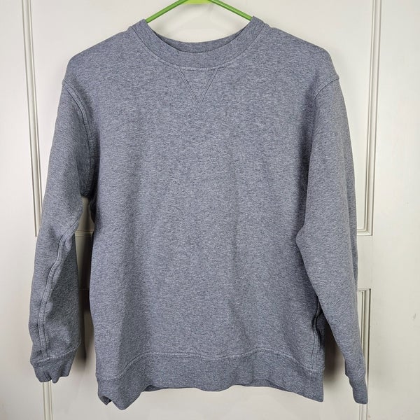 Lululemon All Yours Crew Neck Sweatshirt Pullover Women's 4 Grey Cotton Stretch