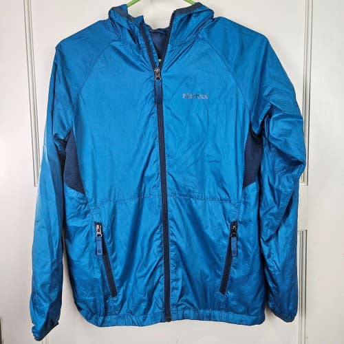 Marmot Lined Lightweight Windbreaker Jacket Women's Size: XL Outdoor Hiking Blue
