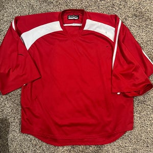 Red Goalie Cut Adult Unisex  Jersey (Used)