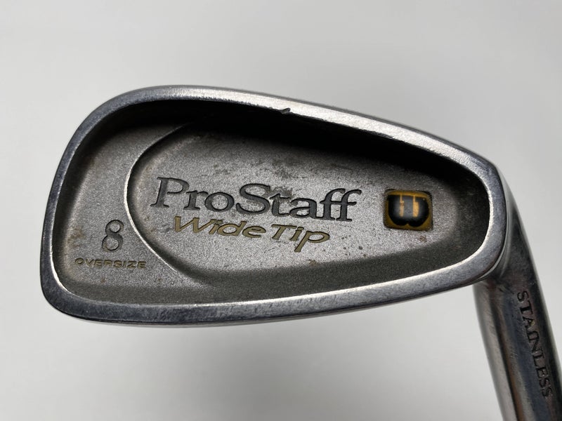 Wilson Pro Staff OS Wide Tip Single 8 Iron Regular Graphite Mens RH Midsize Grip