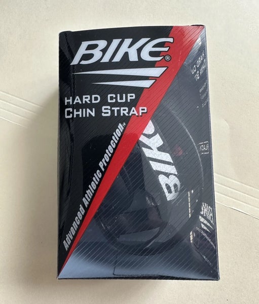BIKE Authentic Football Hard Cup Chin Strap 4 Point High Hookup BACS50T White