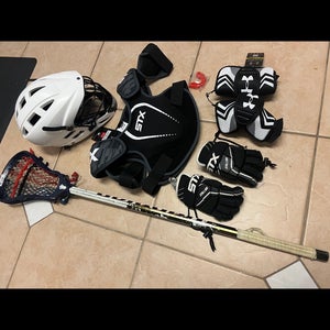 Youth small lacrosse equipment. Full set up. Meets NOCSAE standards!
