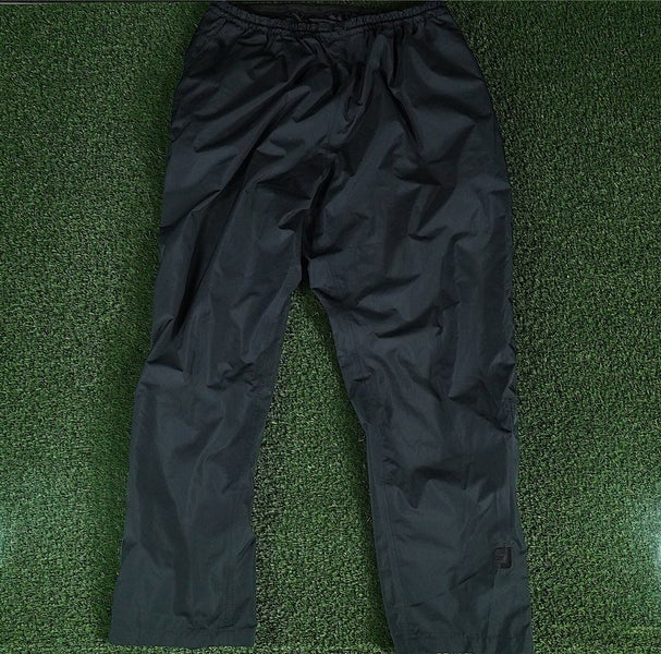 MEN'S 2XL XXL FOOTJOY DRYJOYS STRETCH WIND & RAIN PULLOVER GOLF PANT BLACK