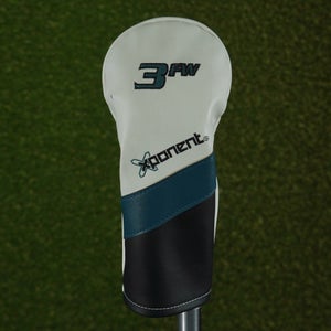 BACKSPIN XPONENT 3 FAIRWAY WOOD HEADCOVER WHITE / BLACK / BLUE ~ L@@K!!