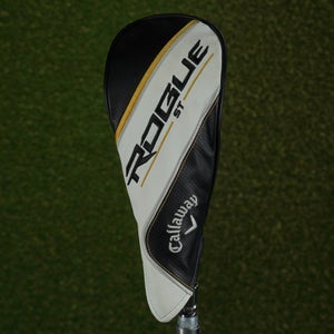 CALLAWAY ROGUE ST FAIRWAY WOOD HEADCOVER WHITE / BLACK / GOLD ~ L@@K!!