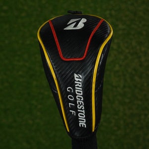 BRIDGESTONE GOLF FAIRWAY WOOD HEADCOVER BLACK / YELLOW / RED ~ L@@K!!