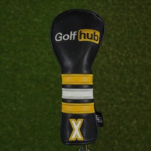 GOLF HUB X HYBRID HEADCOVER BLACK / YELLOW ~ L@@K!!