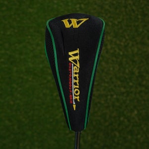 WARRIOR CUSTOM GOLF HYBRID HEADCOVER BLACK / GREEN ZIPPER CLOSURE ~ L@@K!!