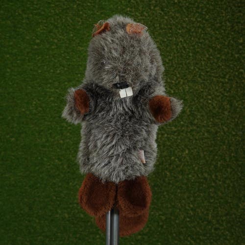 DAPHNE BEAVER ANIMAL HYBRID HEADCOVER GRAY / BROWN ~ L@@K!!