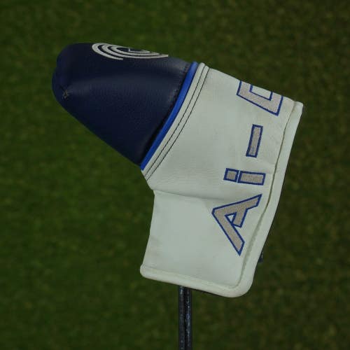 ODYSSEY AI-ONE BLADE PUTTER HEADCOVER MAGNETIC CLOSURE WHITE / BLUE ~ L@@K!!