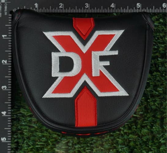 ODYSSEY DFX MALLET PUTTER HEADCOVER CLOSURE BLACK / RED ~ L@@K!!