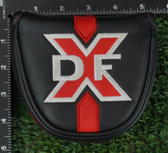 ODYSSEY DFX MALLET PUTTER HEADCOVER CLOSURE BLACK / RED ~ L@@K!!