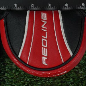 TAYLORMADE REDLINE MALLET PUTTER HEADCOVER CLOSURE BLACK / RED / WHITE