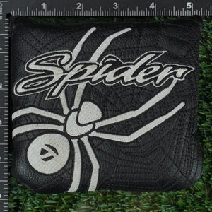 TAYLORMADE SPIDER MALLET PUTTER HEADCOVER CLOSURE BLACK / WHITE ~ L@@K!!