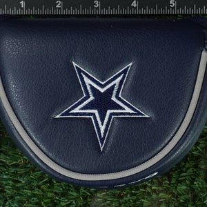 DALLAS COWBOYS NFL MALLET PUTTER HEADCOVER CLOSURE BLUE / WHITE ~ L@@K!!