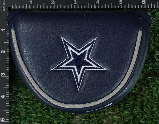 DALLAS COWBOYS NFL MALLET PUTTER HEADCOVER CLOSURE BLUE / WHITE ~ L@@K!!