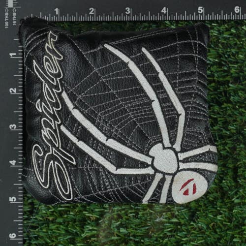 TAYLORMADE SPIDER MALLET PUTTER HEADCOVER CLOSURE BLACK / WHITE ~ L@@K!!