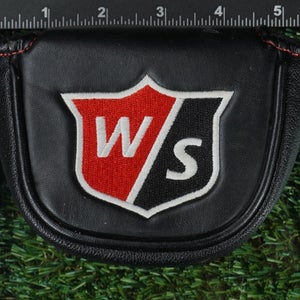 WILSON STAFF INFINITE MALLET PUTTER HEADCOVER CLOSURE BLACK ~ L@@K!!