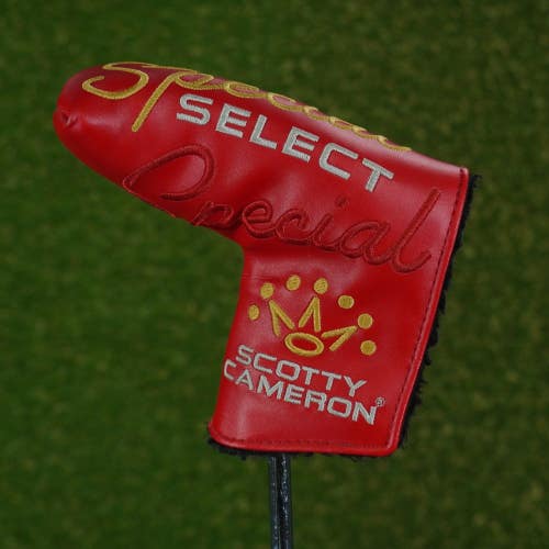TITLEIST SPECIAL SELECT SCOTTY CAMERON BLADE PUTTER HEADCOVER RED ~ NICE!