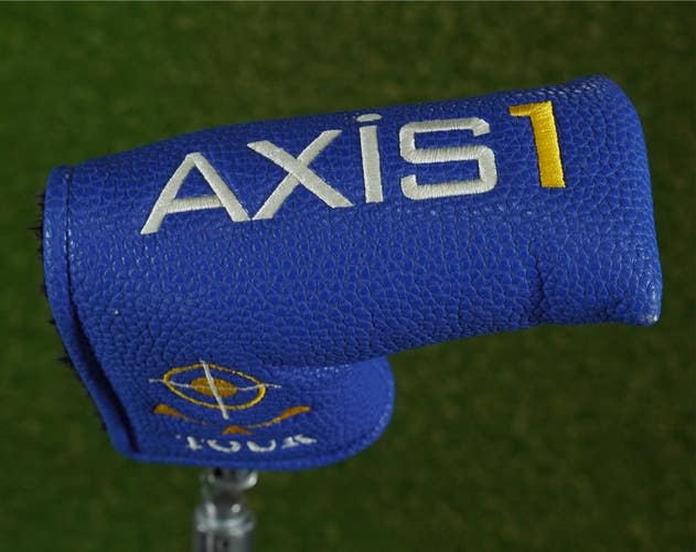 AXIS 1 TOUR BLADE PUTTER HEADCOVER CLOSURE BLUE / YELLOW ~ L@@K!!