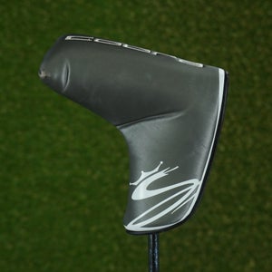 COBRA BLADE PUTTER HEADCOVER CLOSURE SILVER / WHITE ~ L@@K!!