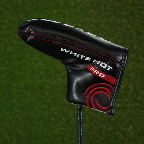 ODYSSEY WHITE HOT PRO BLADE PUTTER HEADCOVER CLOSURE BLACK / RED ~ L@@K!!
