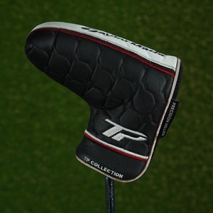 TAYLORMADE TP COLLECTION BLADE PUTTER HEADCOVER CLOSURE BLACK / WHITE