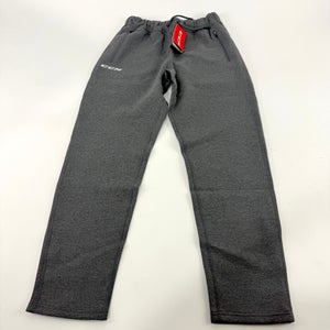 New Dark Grey CCM Youth Premium Tapered Fleece Pant | Youth XL | #191520015633