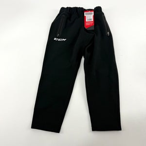 New Black CCM Youth Premium Tapered Fleece Pant | Youth XS | #191520015442