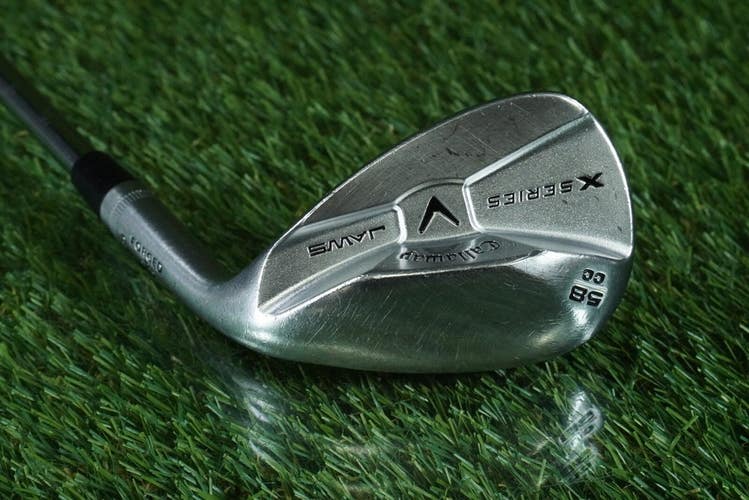 CALLAWAY X SERIES JAWS LOB WEDGE FORGED STEEL SHAFT 58 CC RH ~ L@@K!!