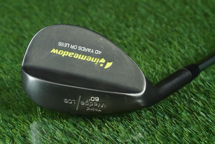 PINEMEADOW THIRD WEDGE LOB WEDGE 40 YARDS OR LESS PREMIUM STEEL 60 LEFT HAND LH