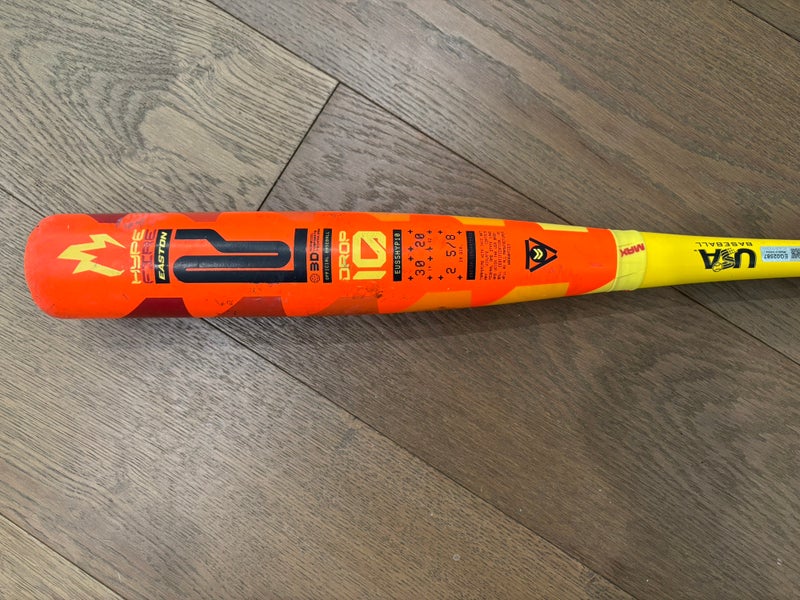 2025 Easton Hype Fire USABat Certified Bat (-10) Composite 20 oz 30" (Used)