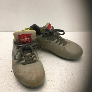 Used Rawlings CLEATS BB/SB Cleats Grey Junior 01.5 11443-S000193603