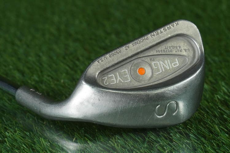 PING EYE 2 KARSTEN SAND WEDGE ORANGE DOT STEEL RH ~ L@@K!!