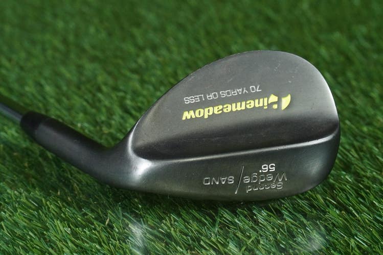 PINEMEADOW SECOND WEDGE SAND WEDGE 70 YARDS OR LESS PREMIUM STEEL 56 RH, CLEAN!