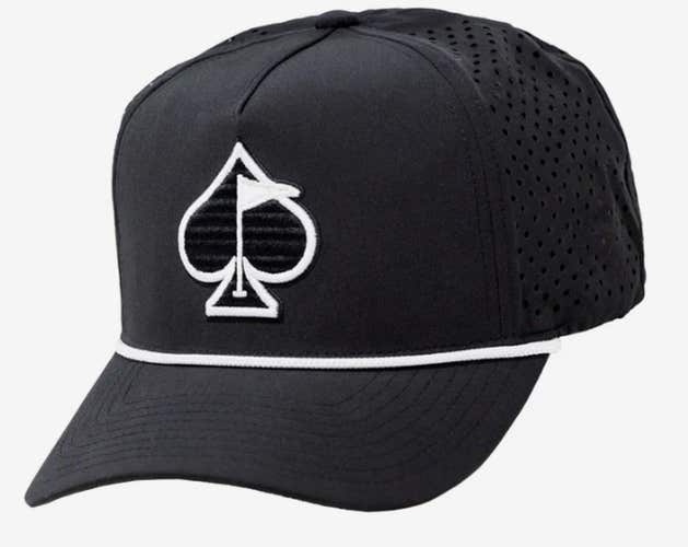 Pins & Aces Perforated Rope Hat (Adjustable) Golf Cap 2025 NEW