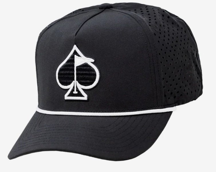 Pins & Aces Perforated Rope Hat (Adjustable) Golf Cap 2025 NEW