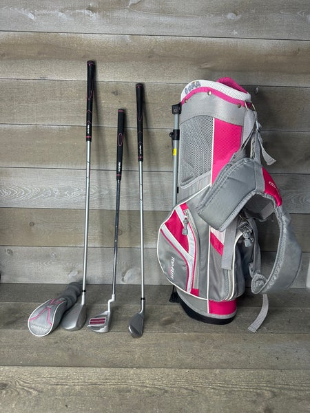 Top-Flite Jr. Girls 3 Club Golf Set: Age 5-8 or Height 46"- 52" - RH