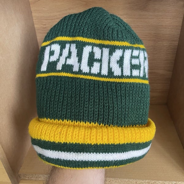 Vintage Green Bay Packers NFL Adult Knit Beanie Winter Hat Cap