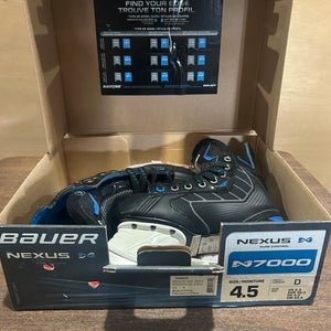 Bauer Nexus N7000 Hockey Skates Regular Width Size 4.5 (New)