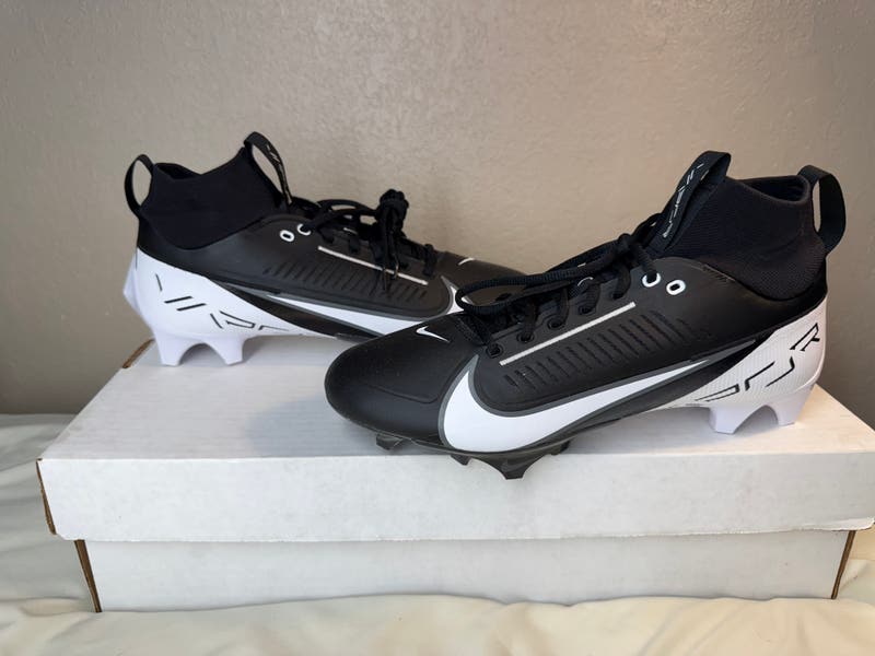 Nike Vapor Edge Pro 360 2 Size 10.5 Men\'s Black White Football Cleats FN7759-001 Nike Vapor Edge Pro 360 2 TB Black White Football Cleats  main image 4