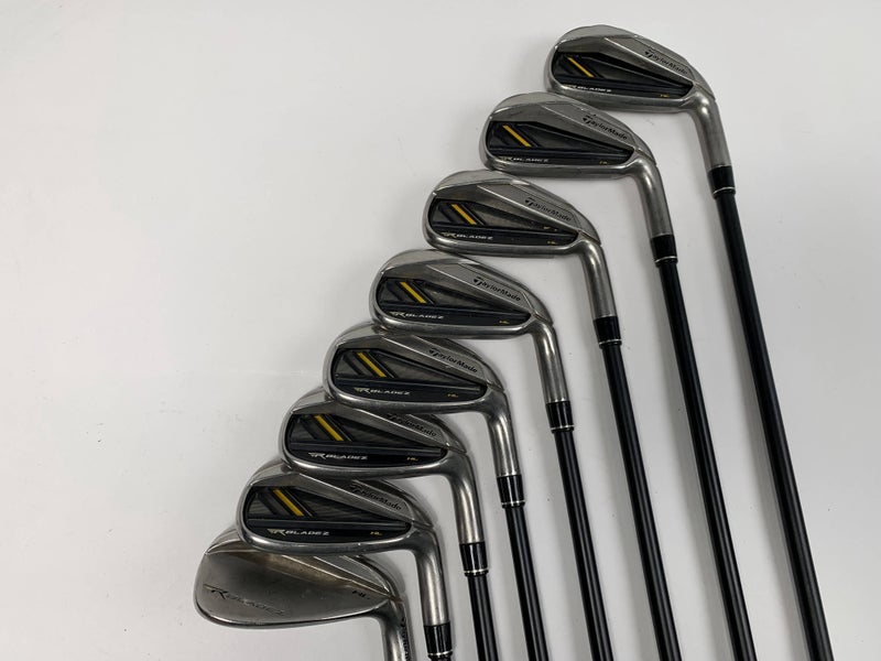 TaylorMade RocketBladez HL Iron Set 4-PW+AW RocketFuel Senior Graphite Mens RH