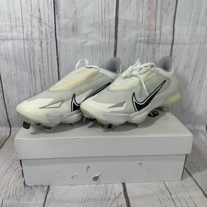 Size 8 Men Nike Force Zoom Trout 8 Pro Metal Baseball Cleats White CZ5915-100