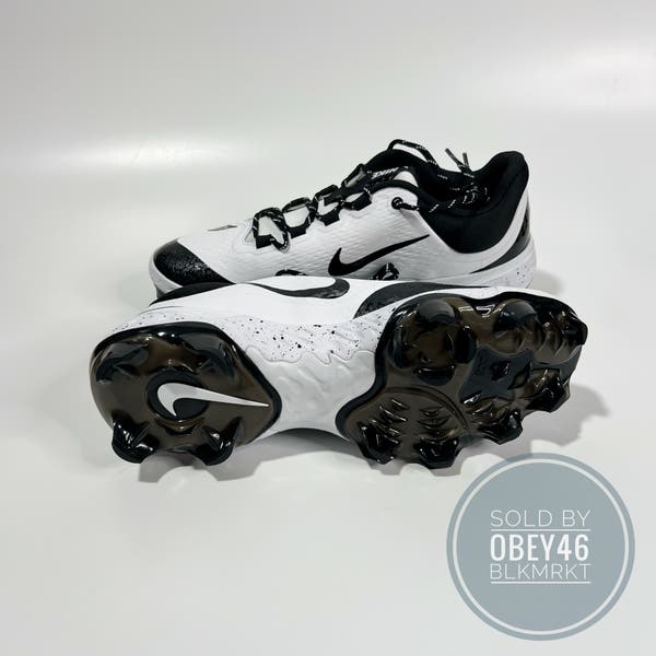 Nike Alpha Huarache Elite 4 Low MCS White/Black FD6255-108 Size 11.5 Nike Alpha Huarache Elite 4 Low MCS White/Black 11.5  main image 4