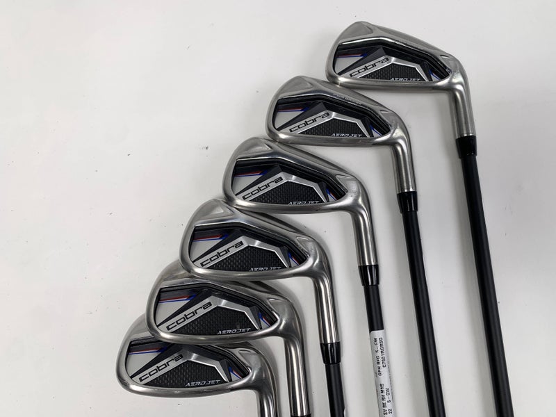 Cobra AeroJet Iron Set 6-PW+GW KBS PGI 75 75g Regular Graphite Mens RH
