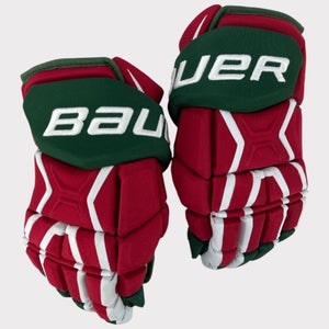 Pro Stock New 14" Bauer Supreme TotalOne MX3 New Jersey Devils Heritage Greene Hockey Gloves