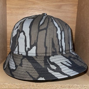 Vintage Duck Bay Jones Style Trebark Camo Hunting Bucket Foam Hat Insulated Sz M