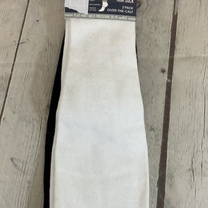 Mild Compression Arch Support Over-the-Calf Run Socks Multicolor Large 2 Pack