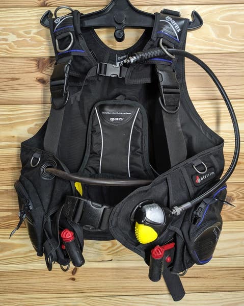mares - レギュレータ付き！mares BCDジャケット vector 1000A.T. Mares Vector 1000 AT Scuba Dive Weight Integrated BC BCD Medium M